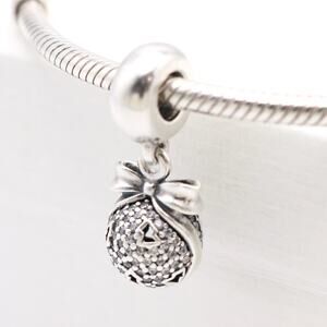 RARE Authentic PANDORA 2014 Limited Edition Christmas Ornament - 791411CZ